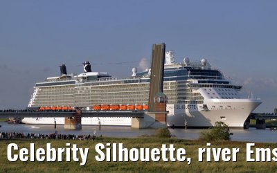 Celebrity Silhouette, river Ems conveyance, 30. June 2011