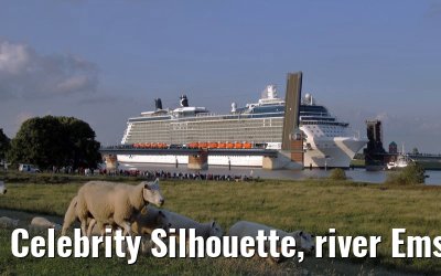 Celebrity Silhouette, river Ems conveyance, 30. June 2011
