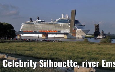Celebrity Silhouette, river Ems conveyance, 30. June 2011
