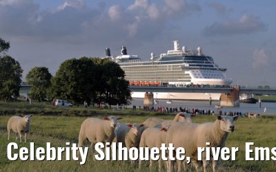 Celebrity Silhouette, river Ems conveyance, 30. June 2011