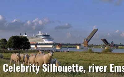 Celebrity Silhouette, river Ems conveyance, 30. June 2011