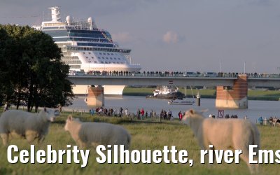 Celebrity Silhouette, river Ems conveyance, 30. June 2011