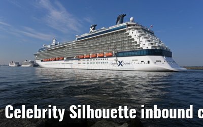 Celebrity Silhouette inbound cruise port Warnemuende 05. July 2015