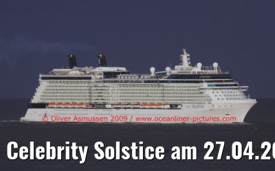 Celebrity Solstice am 27.04.2009 vor Lissabon
