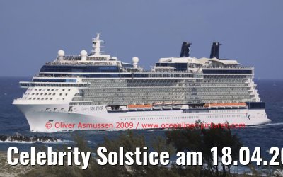 Celebrity Solstice am 18.04.2009 vor Nassau