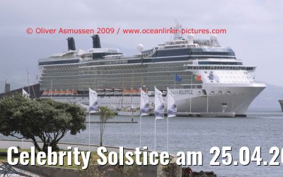 Celebrity Solstice am 25.04.2009 in Ponta Delgada