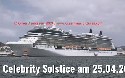 Celebrity Solstice am 25.04.2009 in Ponta Delgada
