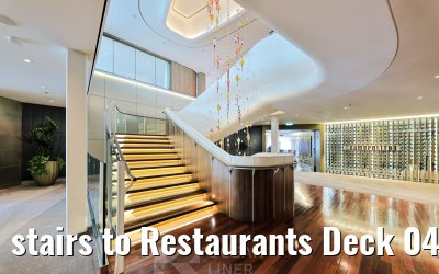 stairs to Restaurants Deck 04 Celebrity XCel
