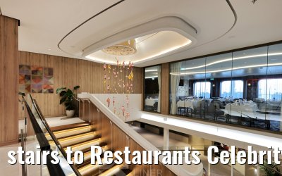stairs to Restaurants Celebrity XCel