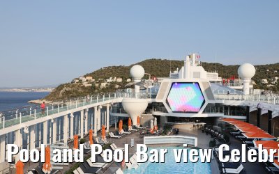Pool and Pool Bar view Celebrity XCel