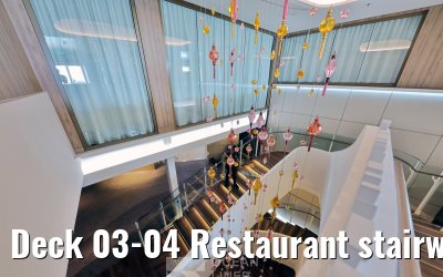 Deck 03-04 Restaurant stairways aft