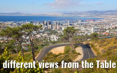 different views from the Table Mountain Cape Town 14.01.2024