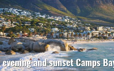 evening and sunset Camps Bay South Africa 15.01.2024