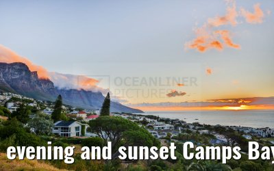evening and sunset Camps Bay South Africa 15.01.2024