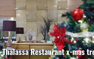 Thalassa Restaurant x-mas tree Celestyal Journey