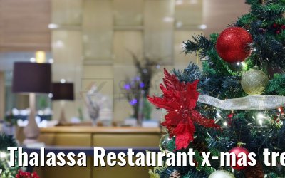 Thalassa Restaurant x-mas tree Celestyal Journey