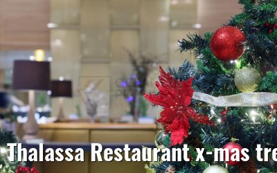 Thalassa Restaurant x-mas tree Celestyal Journey
