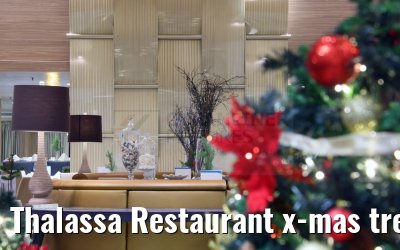 Thalassa Restaurant x-mas tree Celestyal Journey