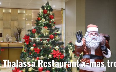 Thalassa Restaurant x-mas tree Celestyal Journey