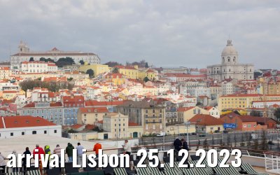 arrival Lisbon 25.12.2023