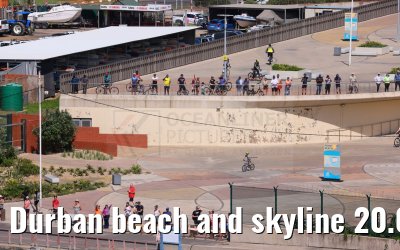 Durban beach and skyline 20.01.2024