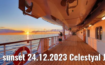 sunset 24.12.2023 Celestyal Journey