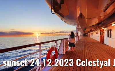 sunset 24.12.2023 Celestyal Journey