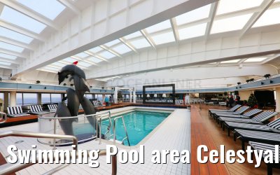 Swimming Pool area Celestyal Journey