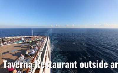 Taverna Restaurant outside area Celestyal Journey