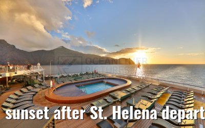 sunset after St. Helena departure 06.01.2024