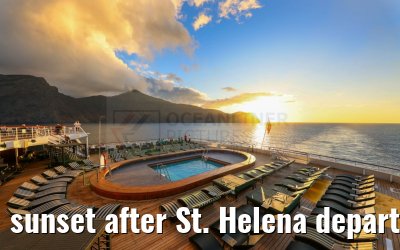 sunset after St. Helena departure 06.01.2024