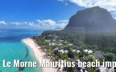 Le Morne Mauritius beach impressions 28.01.2024