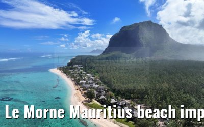 Le Morne Mauritius beach impressions 28.01.2024