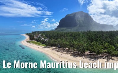 Le Morne Mauritius beach impressions 28.01.2024