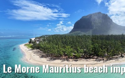 Le Morne Mauritius beach impressions 28.01.2024