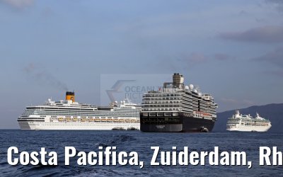 Costa Pacifica, Zuiderdam, Rhapsody of the Seas 17.10.2015