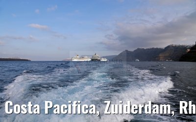 Costa Pacifica, Zuiderdam, Rhapsody of the Seas 17.10.2015