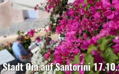 Stadt Oia auf Santorini 17.10.2015