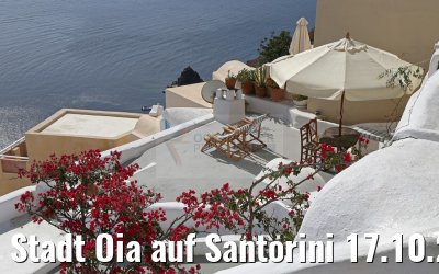 Stadt Oia auf Santorini 17.10.2015