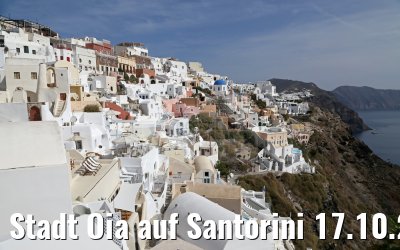 Stadt Oia auf Santorini 17.10.2015