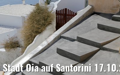Stadt Oia auf Santorini 17.10.2015