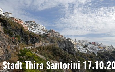 Stadt Thira Santorini 17.10.2015