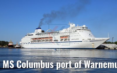 MS Columbus port of Warnemuende 20.05.2018