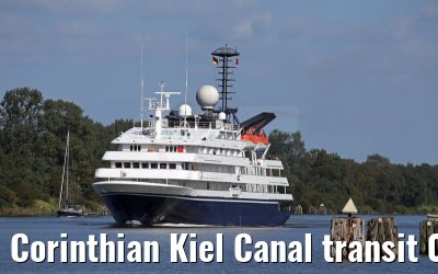 Corinthian Kiel Canal transit 08.09.2015