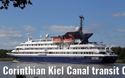 Corinthian Kiel Canal transit 08.09.2015