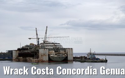 Wrack Costa Concordia Genua 23.05.2015