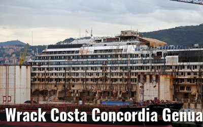 Wrack Costa Concordia Genua 23.05.2015