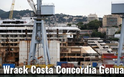 Wrack Costa Concordia Genua 23.05.2015