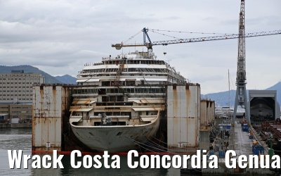 Wrack Costa Concordia Genua 23.05.2015