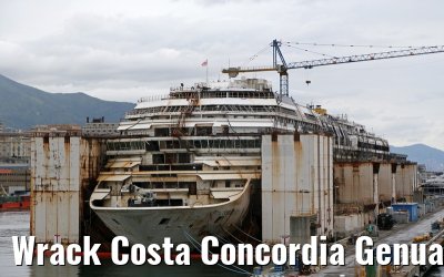 Wrack Costa Concordia Genua 23.05.2015
